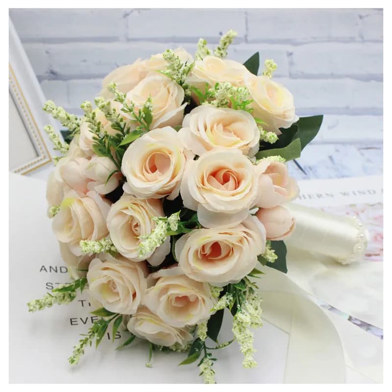 Buque de flores brancas casamento